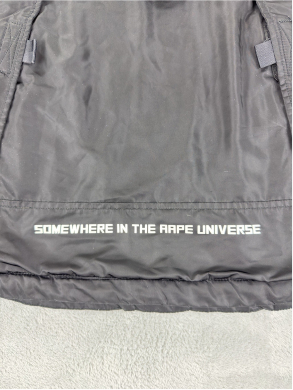 Aape By A Bathing Ape Men's Large Black Pullover Anorak Jacket - Picture 11 of 16